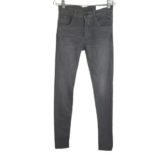 RAG & BONE Mens Jeans Grey Fit 1 Extra Slim Legs Button Fly Denim Size 31 - Picture 5 of 15